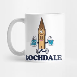 Rochdale Town Hall (1930s rubberhose cartoon character style) Mug